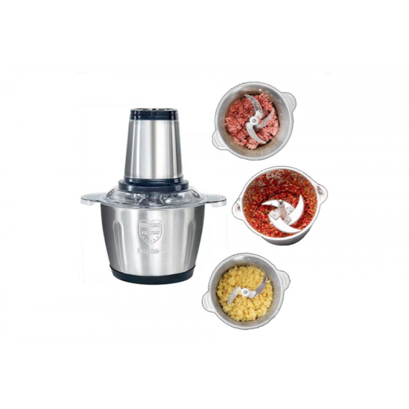 Máy xay thịt cối inox 4 lưỡi