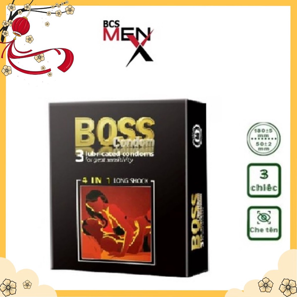 Bao Cao Su Boss 4in1 - Gai, Gân 3cái