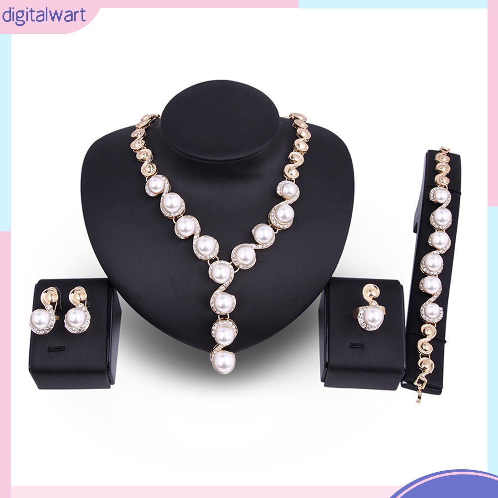 Set trang sức trang trí ngọc trai nhân tạo sành điệu hợp thời trang cho nữ