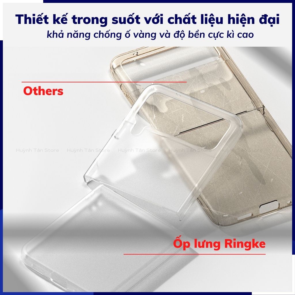 Ốp lưng điện thoại Samsung Galaxy Z Flip 4, Z flip 3 chống sốc Ringke Fusion chính hãng Korea
