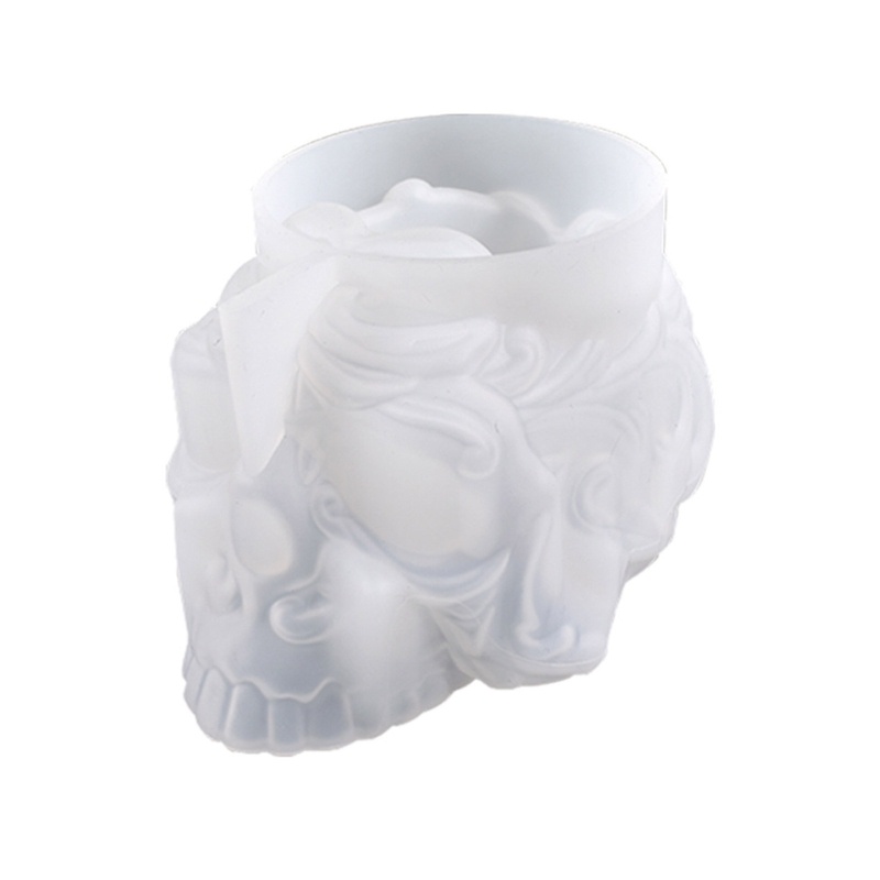 Sa Khuôn Silicone Làm Xà Phòng Hình Đầu Lâu