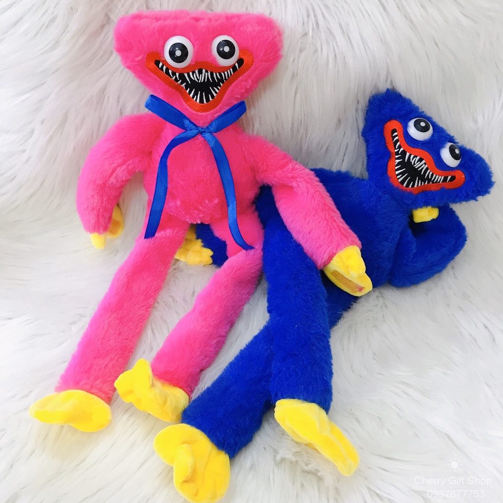 Gấu Bông Huggy Wuggy Lông Xù Trong Game Poppy Playtime 40cm - Ảnh Thật Shop Chụp
