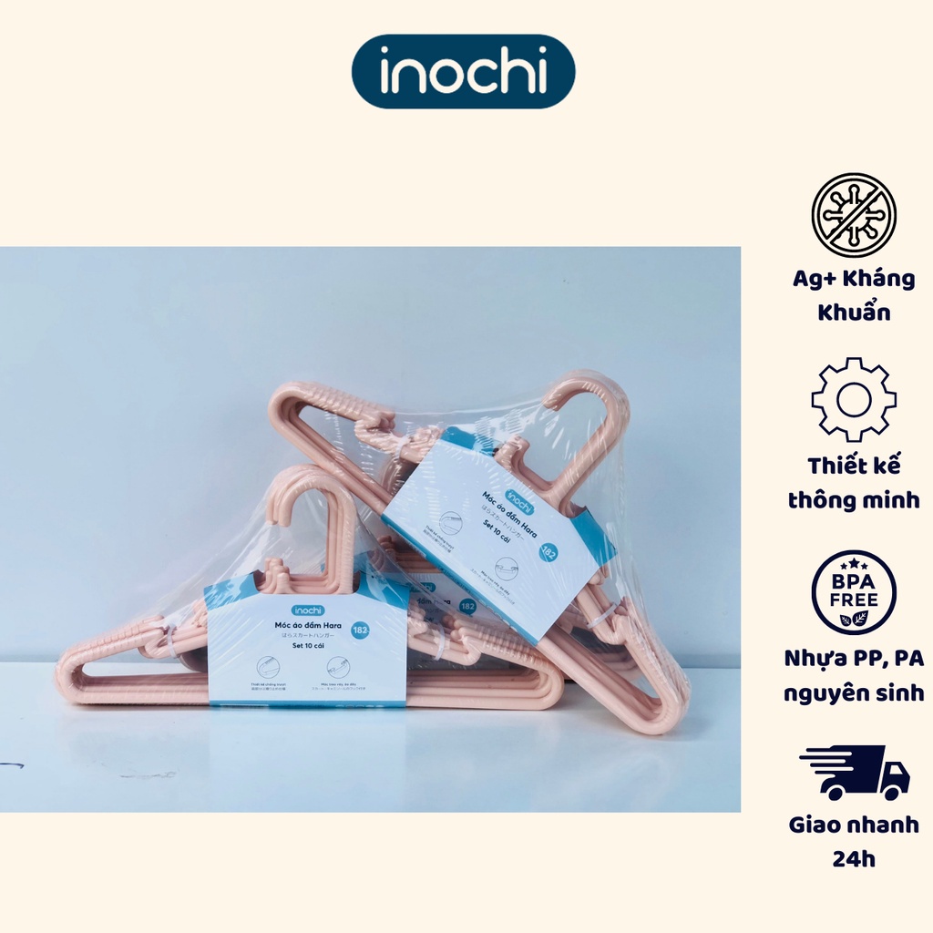 Set 10 móc áo treo áo quần người lớn tiêu chuẩn Nhật chính hãng đa dạng mẫu
