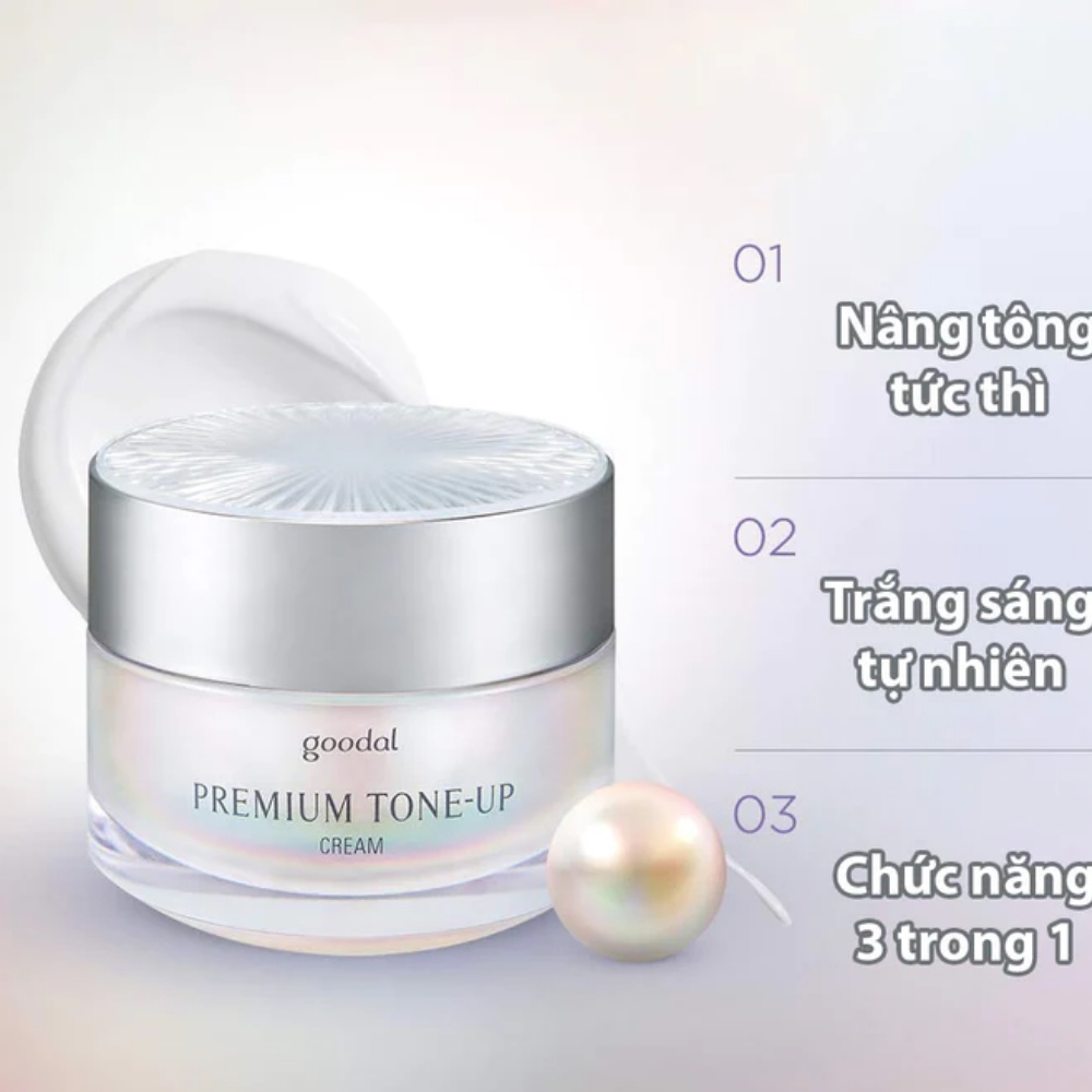 Kem ốc sên Goodal Premium Tone Up Cream 30ml dưỡng ẩm, sáng da, nâng tone