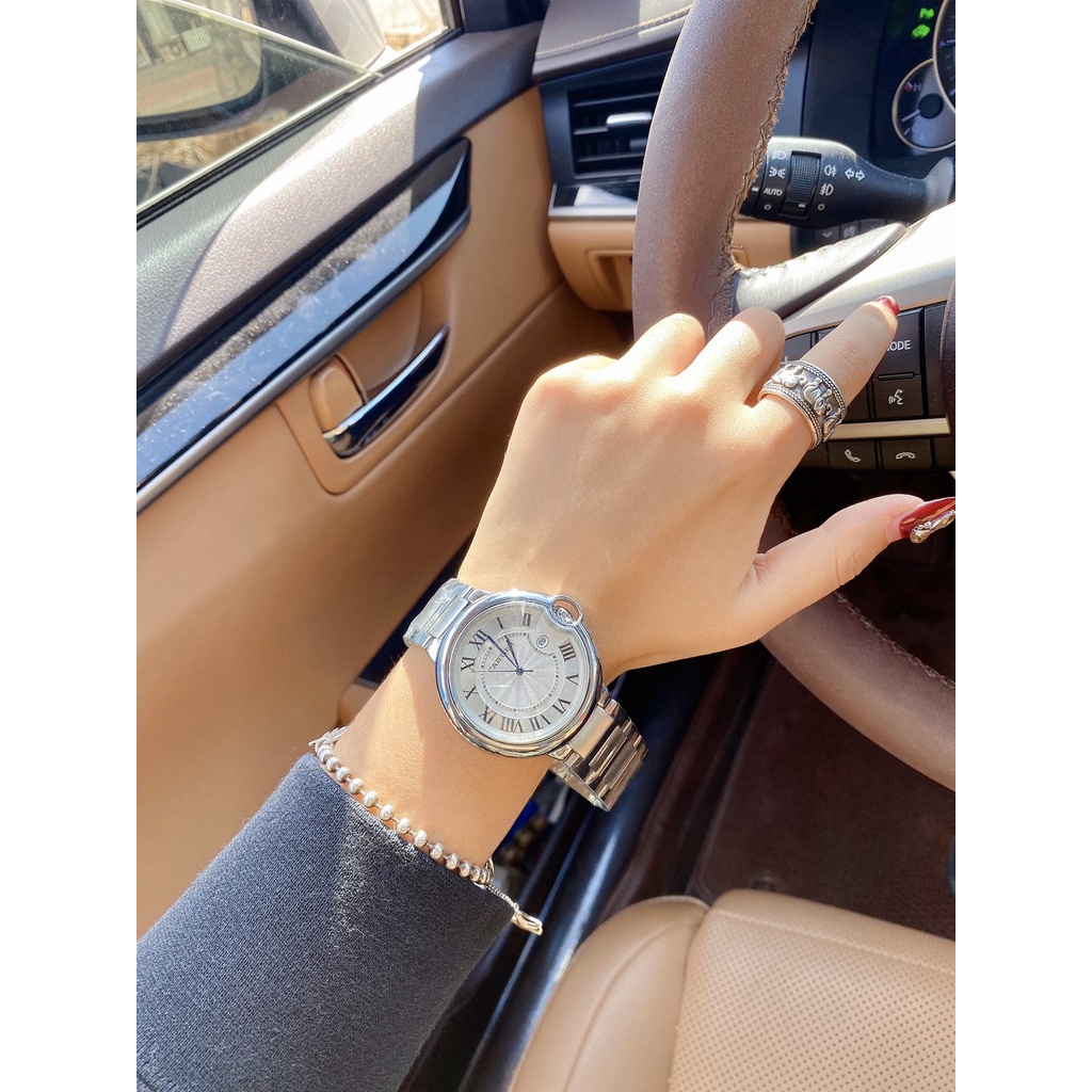 Đồng Hồ Đeo Tay Bằng Thép Không Gỉ Màu Xanh Dương Phong Cách Doanh Nhân Thời Trang Cao Cấp Dành Cho Nam Nữ