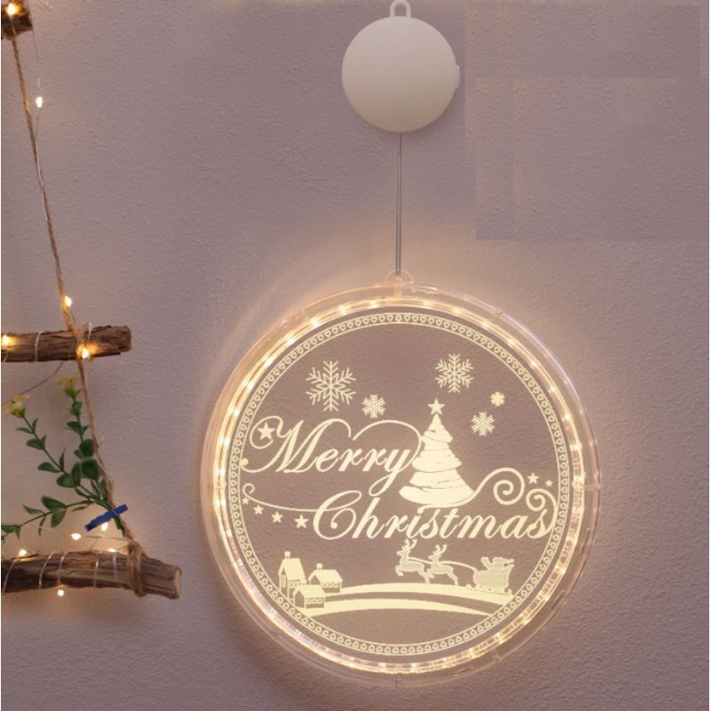 Đèn treo 3d trang trí noel 16cm,,,