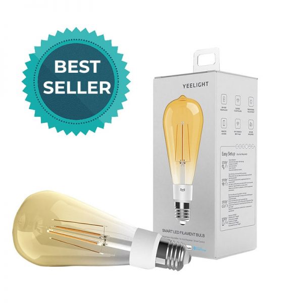 Bóng Đèn Led dây tóc Thông Minh, Edison vintage Yeelight Filament Bulb ST64 đui E27