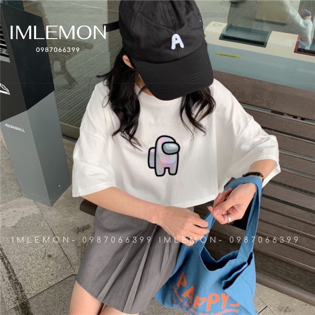 Áo Croptop Nữ Hoạ tiết AMONG US & GALAXY AMONG US Form Rộng, Dễ Thương Năng Động | BigBuy360 - bigbuy360.vn