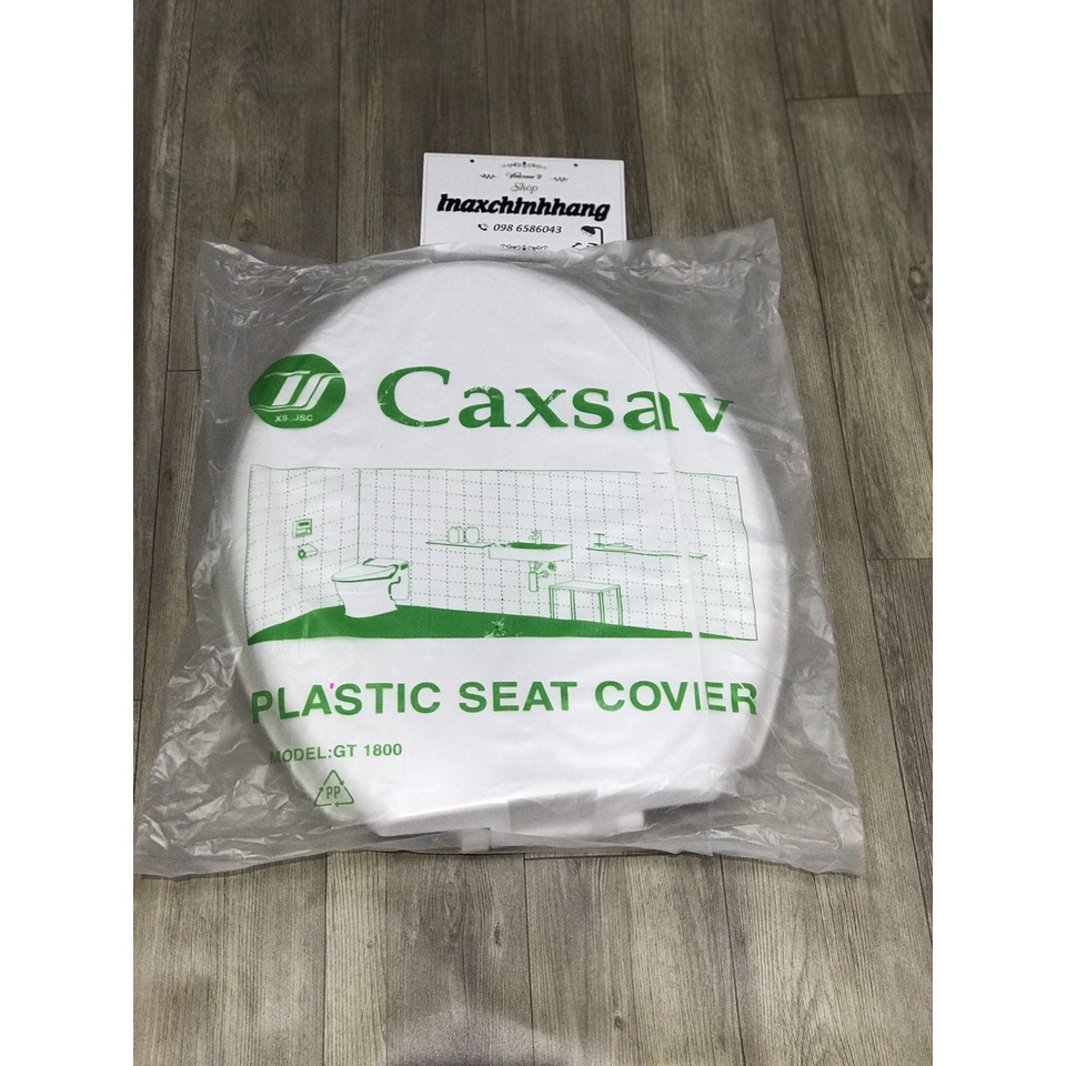 Nắp nhựa bàn cầu màu trằng CAXSAV-1800, nhựa ABS siêu bền, hàng Việt Nam chất lượng cao