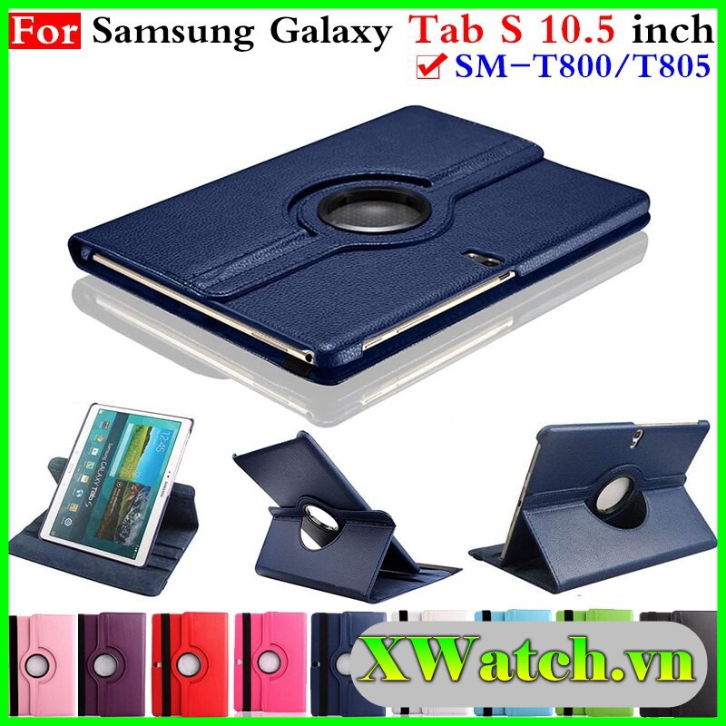 Bao da Xoay Tab S 10.5 - Bao da Samsung galaxy Tab S 10.5 - Bao da T800 / T805 | WebRaoVat - webraovat.net.vn