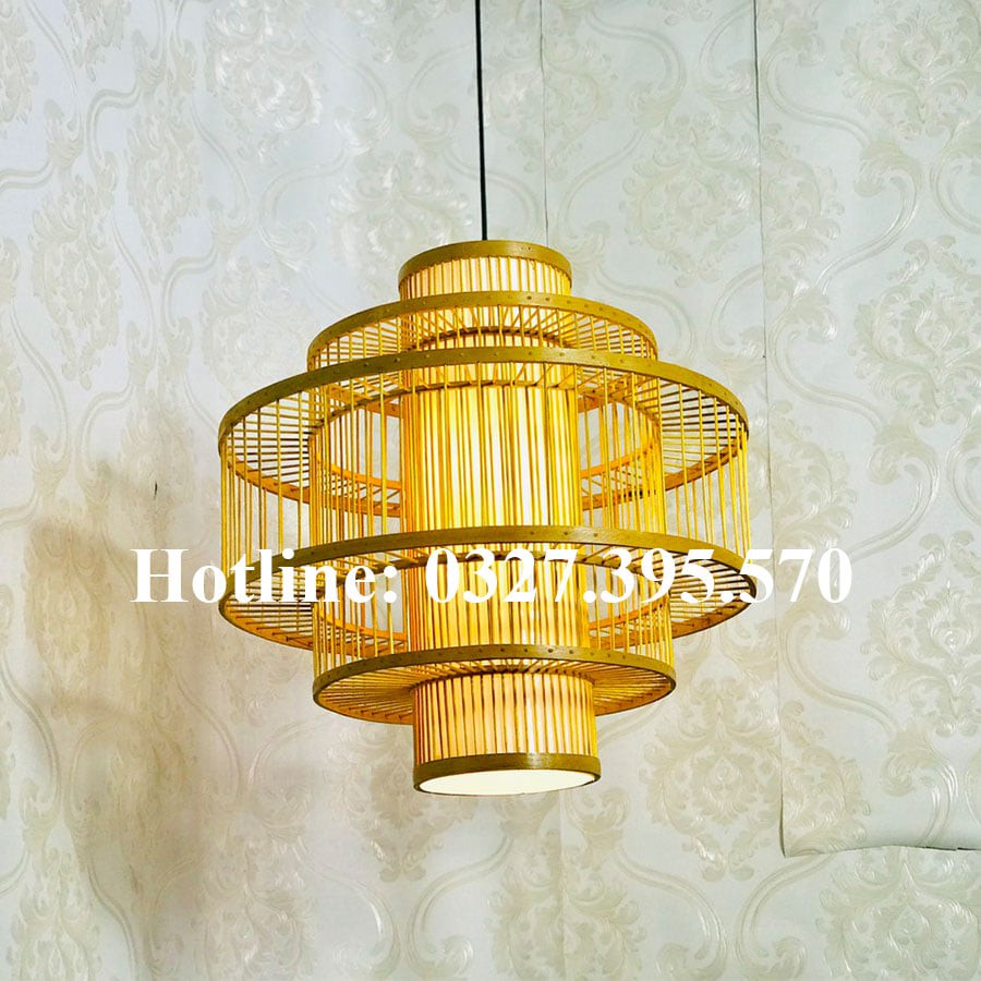 Đèn Tăm 5 Tầng - Mây Tre Đan
