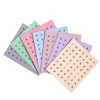 Sticker chữ cái mini tone màu pastel