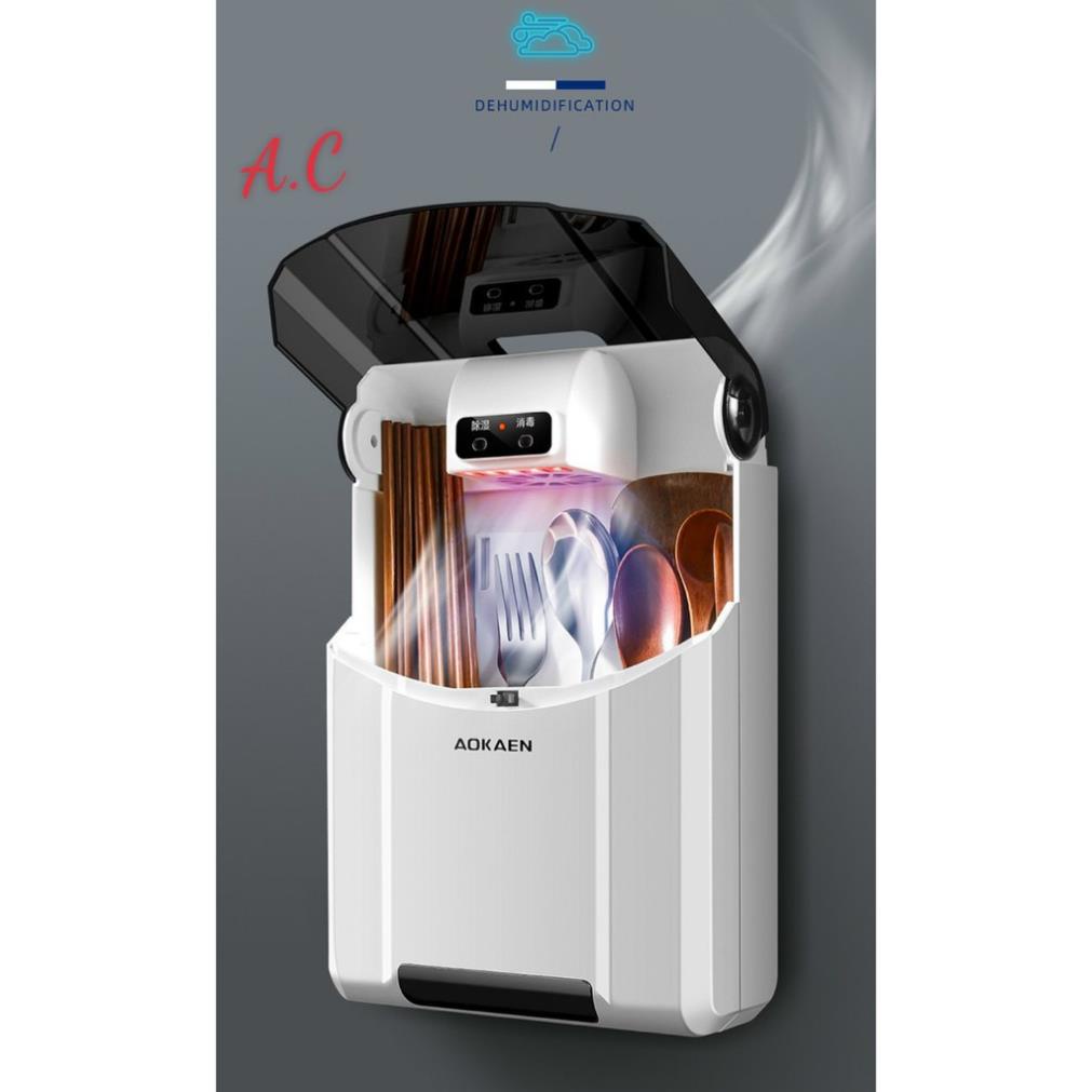 Máy sấy và khử khuẩn đũa thìa bằng tia UV - Hộp sấy và khử khuẩn đũa thìa - dụng cụ nhà bếp