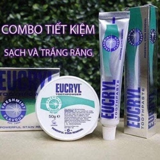 BỘ TUÝP KEM & BỘT LÀM TRẮNG RĂNG EUCRYL