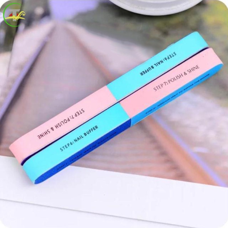 [Hàng mới về] Dũa móng tay 7 mặt nhiều màu sắc để làm móng nghệ thuật chuyên nghiệp