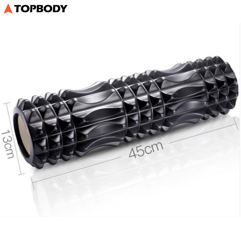 Con lăn Yoga Massage Foarm Roller, ống trụ lăn xốp thể thao giãn cơ có gai roam rollet cao cấp