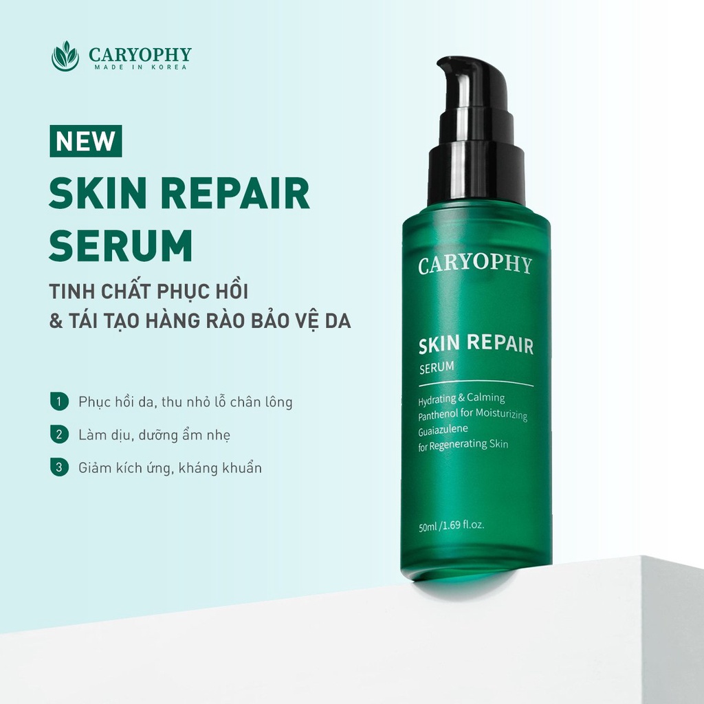 Combo Kem Dưỡng/Nước Hoa Hồng/Serum - Phục Hồi Da Nhạy Cảm - Caryophy Skin Repair