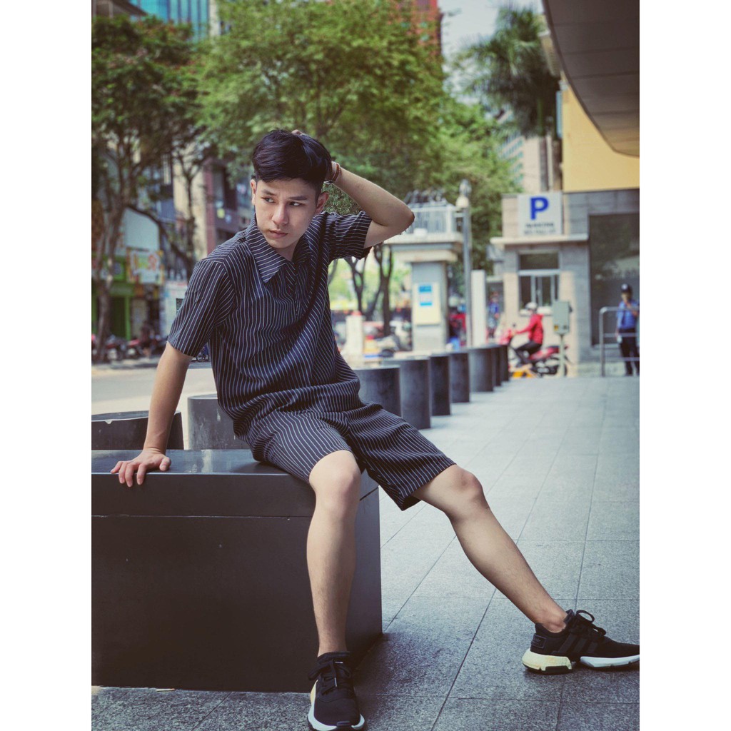 Áo Thun nam cổ bẻ  Feaer DENIM chất bố thun thoáng mát, co dãn, họa tiết sọc Striped Feaer | BigBuy360 - bigbuy360.vn