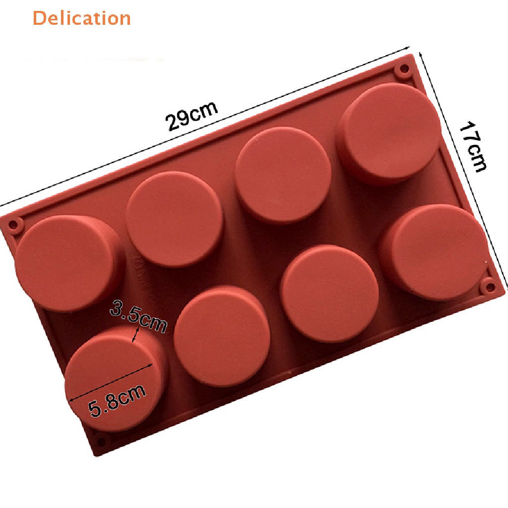Khuôn Silicone 8 Lỗ Làm Bánh / Chocolate / Pudding DIY