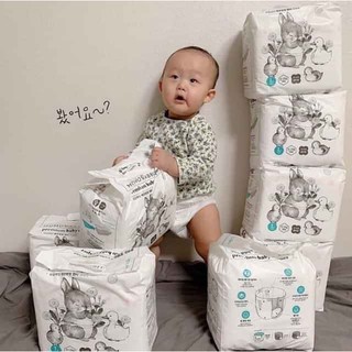 Bỉm dán/quần Momo Rabbit Hàn Quốc size S50/M44/L40/XL 36/L28/XL22/XXL18