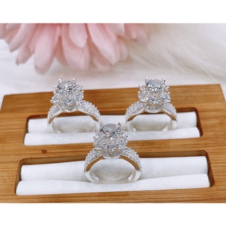 Nhẫn bạc nữ Minh Tâm Jewelry ổ đá hoa cao cấp chất liệu bạc ta
