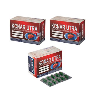 (CHÍNH HÃNG) COMBO 3 HỘP VIÊN UỐNG BỔ GAN - KONAR UTRA