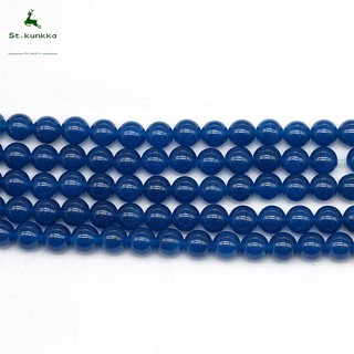St.kunkka Chuỗi Hạt Đá Thạch Anh Tròn Màu Xanh Đậm (1 Cái / lot 4X6X8X10X12Mm)