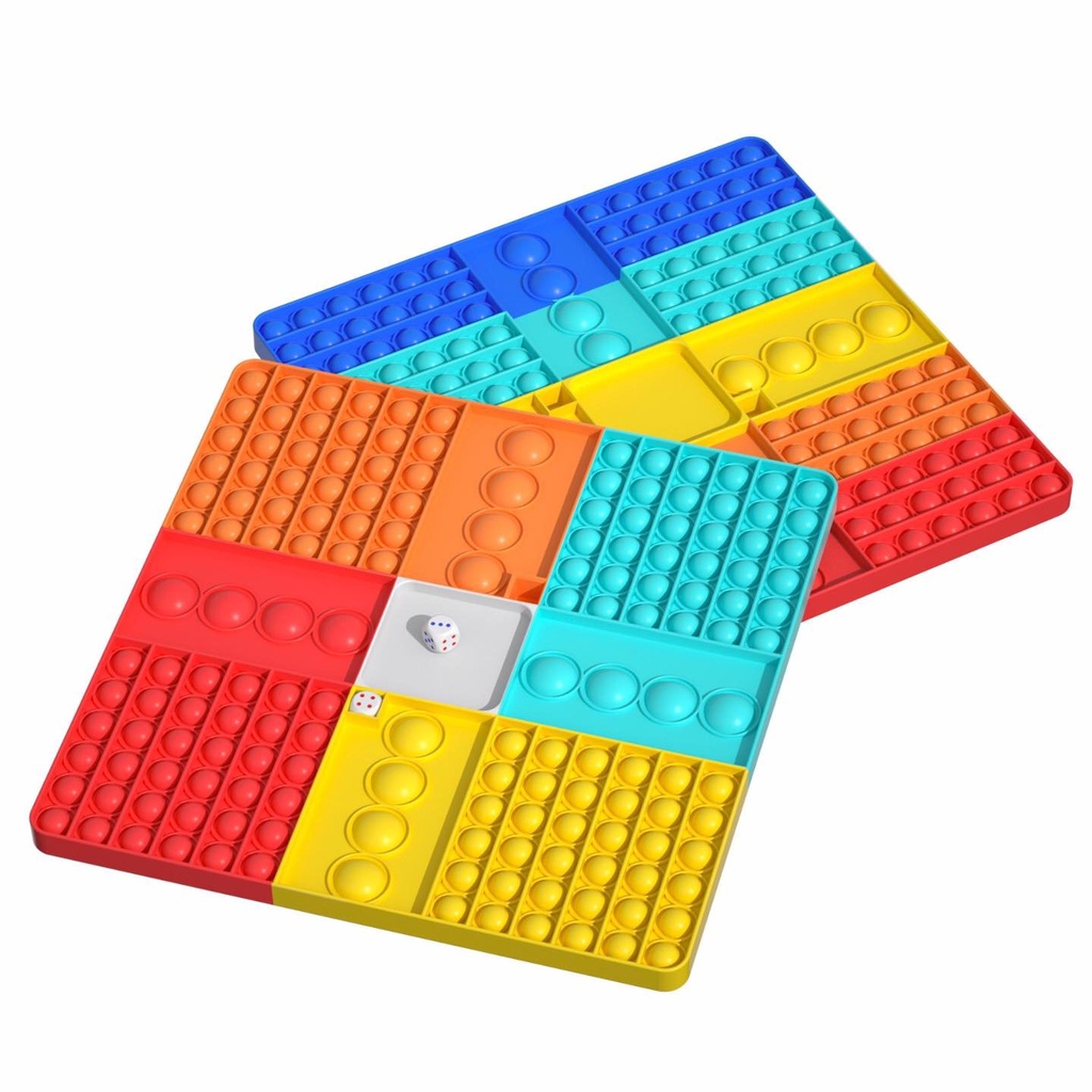 BÀN CỜ POP IT CÁ NGỰA SIZE ĐẠI 4 NGƯỜI CHƠI ( 1 bộ gồm 1 bàn cờ và 2 viên xúc xắc)