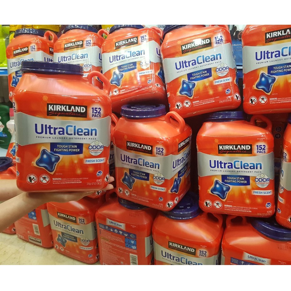 Viên Giặt Quần Áo Kirkland Ultra Clean 152 Viên - Mỹ