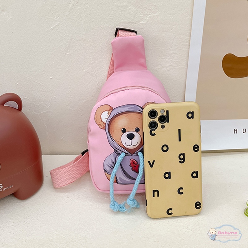Túi Đeo Chéo Hình Gấu Hoạt Hình Dễ Thương Cho Bé