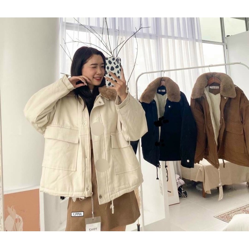 ÁO KAKI LÓT LÔNG NỮ HÀNG XUẤT DÀY ĐẸP, LÔNG ẤM TOÀN THÂN | BigBuy360 - bigbuy360.vn