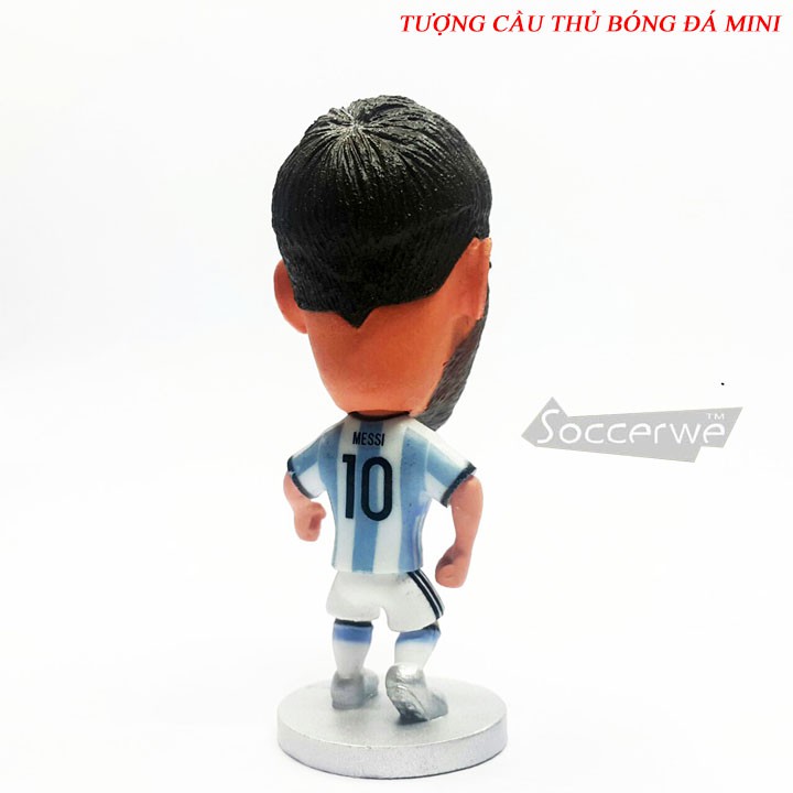 Tượng cầu thủ bóng đá Lionel Messi - Argentina black hair