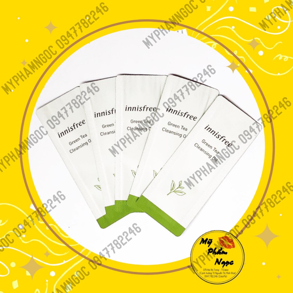 Gói [Sample 1ml] Dầu Tẩy Trang Trà Xanh Innisfree Green Tea Cleansing Oil