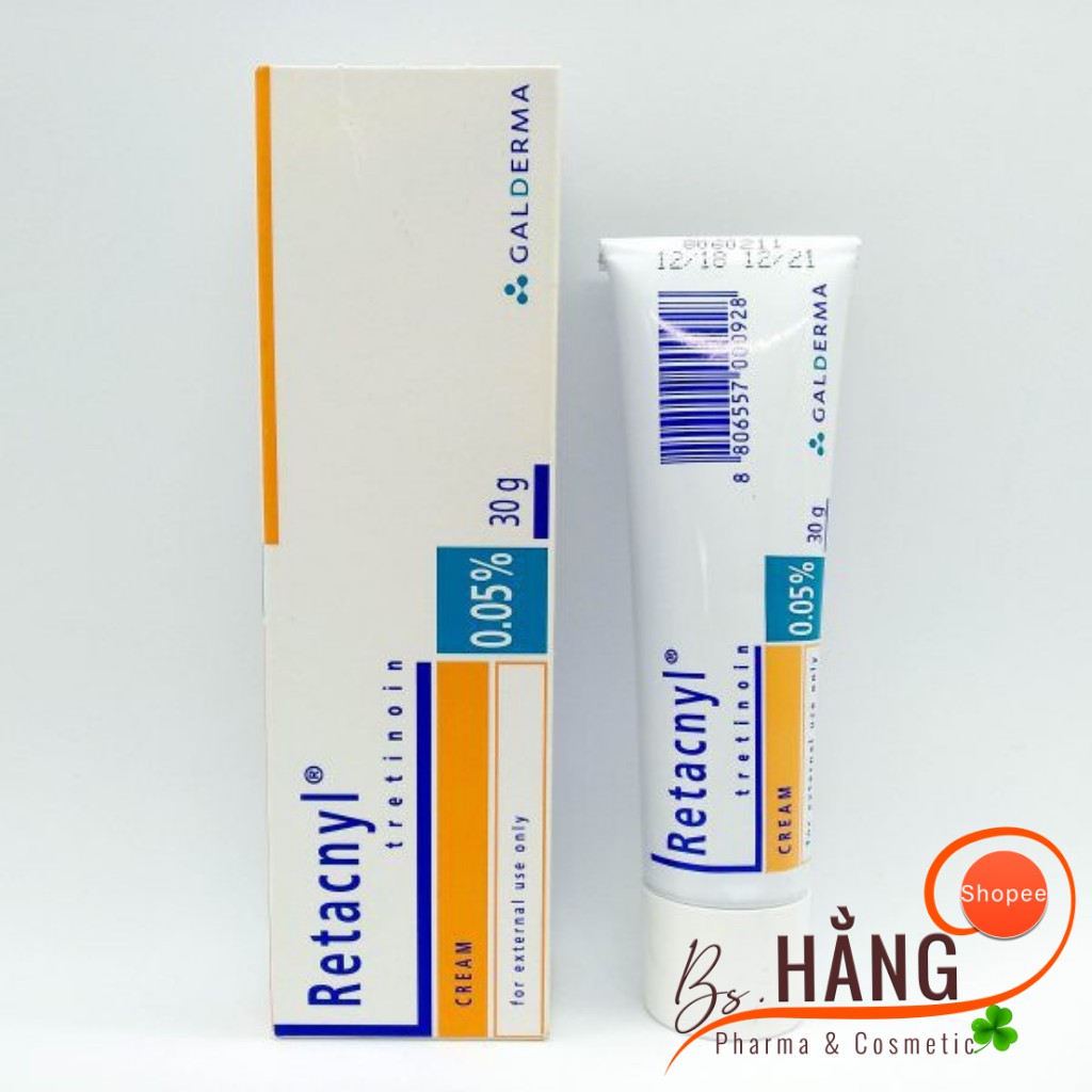 ✅[Chính Hãng] Retacnyl Kem Dưỡng Giảm Mụn Tretinoin Cream, 30g