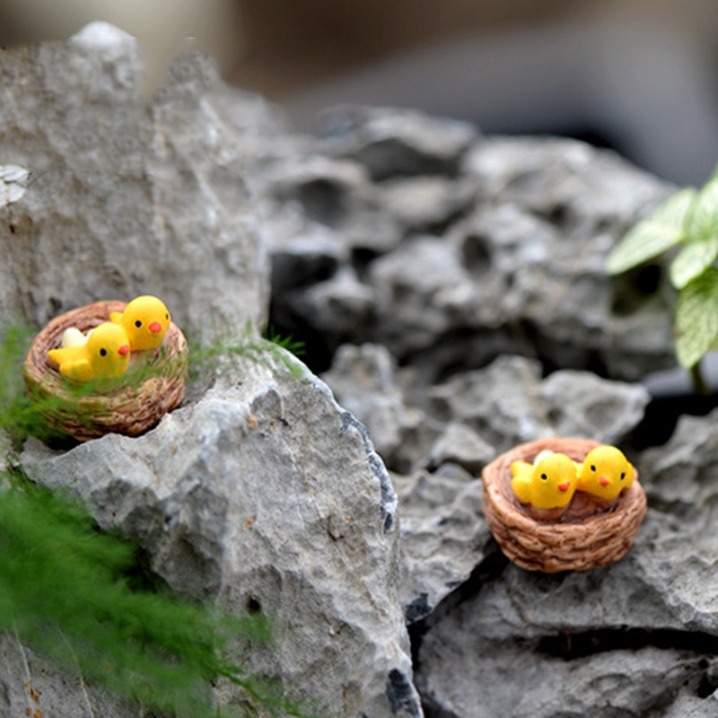 Tổ Chim Mini Trang Trí Sân Vườn
