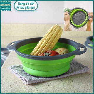 Rổ rửa rau củ quả có thể gấp gọn tiện dụng cho nhà bếp