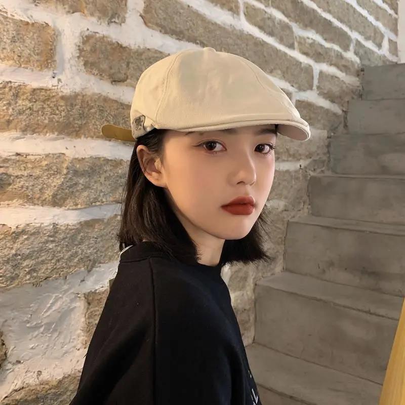 Nón beret phong cách vintage thời trang đường phố Nhật Bản cho nữ
