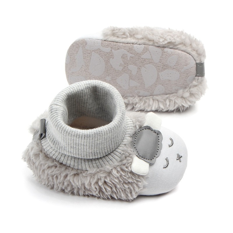 Giày cotton mềm mại họa tiết hoạt hình đáng yêu cho bé