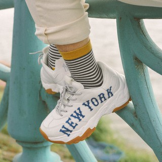 Tất cao cổ kẻ ngang Yellow Stripes