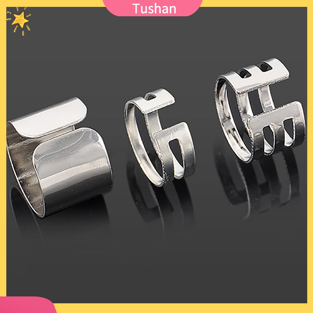 Bộ 3 nhẫn hở đeo khớp ngón tay phong cách Giáng Sinh hợp thời trang cho nữ