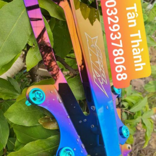 Pat dè sau Ex150, MxKing inox 304 mạ titan KingDrag gắn như ZIN