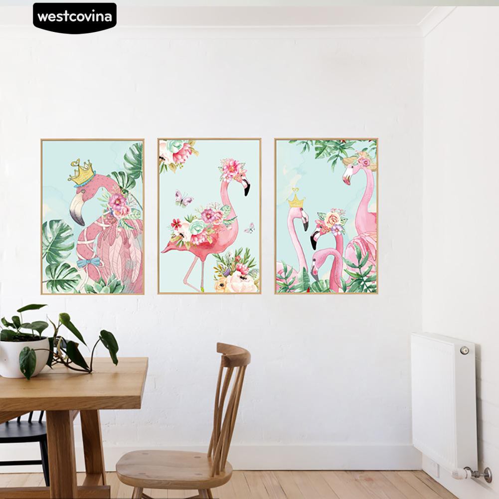 Sticker dán tường hình chim hồng hạc