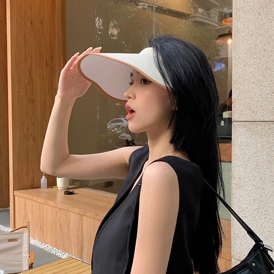 Mũ ren hở đầu chống nắng chống tia UV nhanh khô thời trang mùa hè đi xe đạp cho nữ