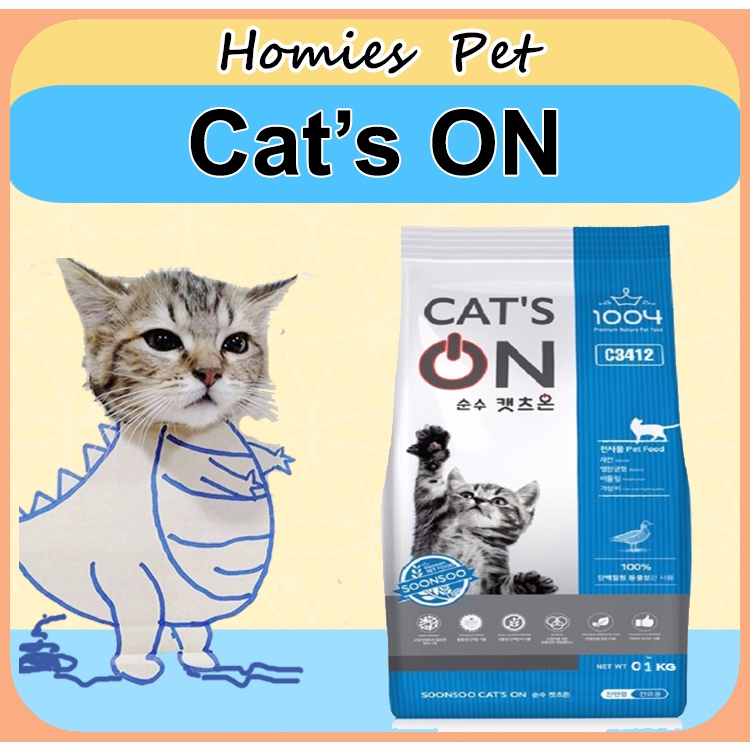 Hạt Cat On 1kg, thức ăn cho mèo - Homies Pet