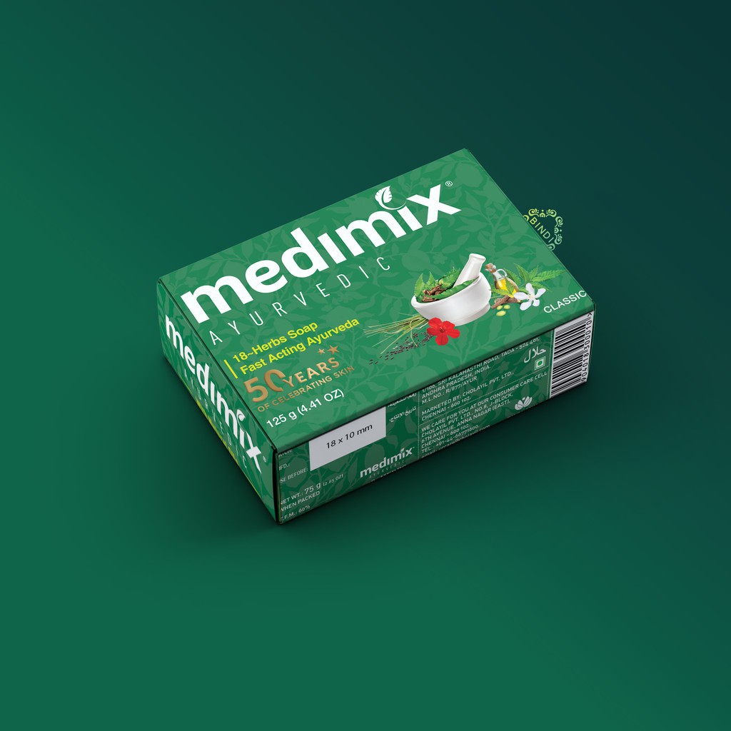 Set 5 xà phòng Medimix 18 loại thảo dược 125g/bánh