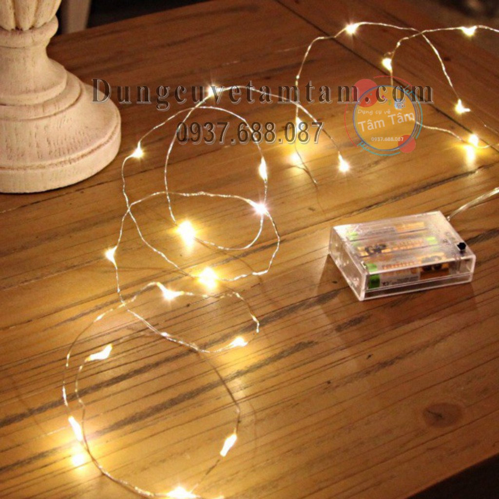 [ TÂM TÂM ]-Đèn led pin, Đèn led dùng pin dài 3 mét -Mô Hình