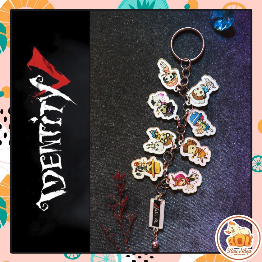 Móc khóa dây Acrylic Mica game Identity V IDV survivor nữ