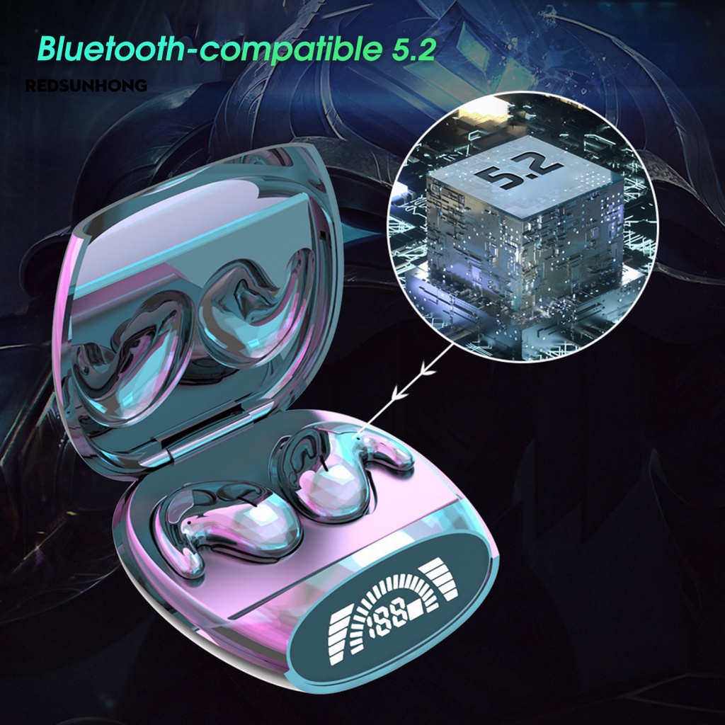 Tai Nghe Nhét Tai RSH.z Kết Nối Bluetooth 5.2 Có Đèn RGB Giảm Tiếng Ồn Dùng Khi Chạy Bộ