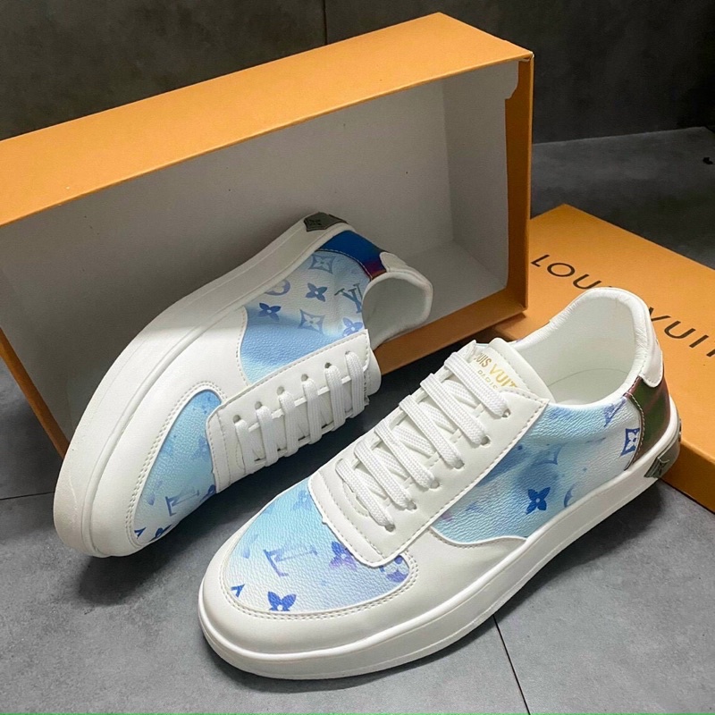 Giày snk lv nam nữ thể thao da lộn đế cao su tăng chiều cao hàng Fullbox.