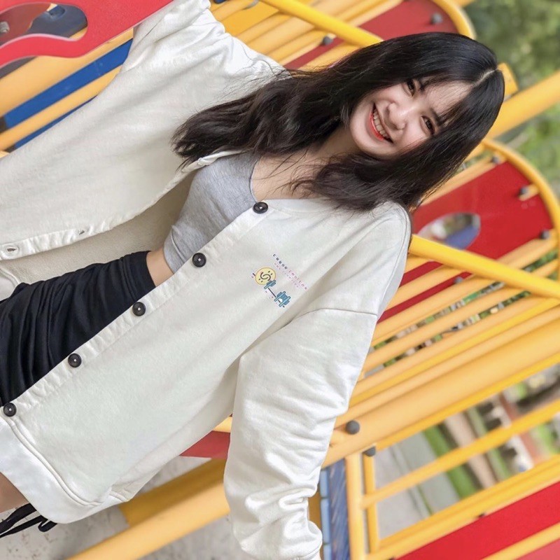 Áo khoác cardigan game ullzang form rộng,chất nỉ kiểu bomber unisex thời trang mùa thu kèm video